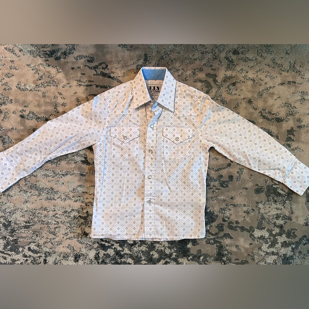 Boys ELY CATTLEMAN Pearl Snap Western Button Down